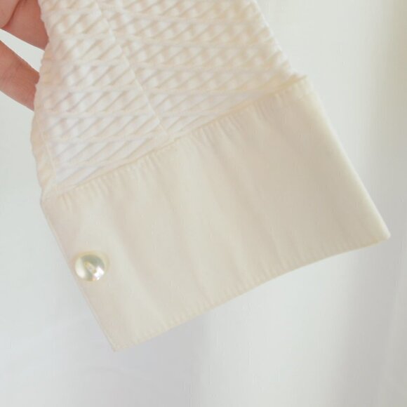 Vintage Y2K Corset Lace Up Rayure Paris Blouse Sz 8/M - Picture 7 of 8